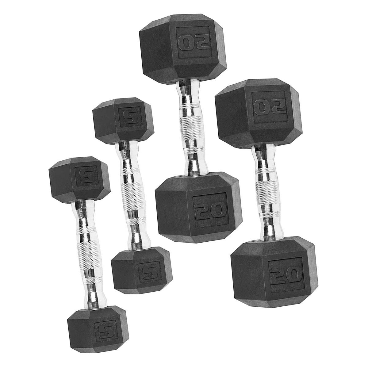CAP Barbell Rubber Coated Hex 150Lbs Dumbbell Sets for $134.97 Shipped