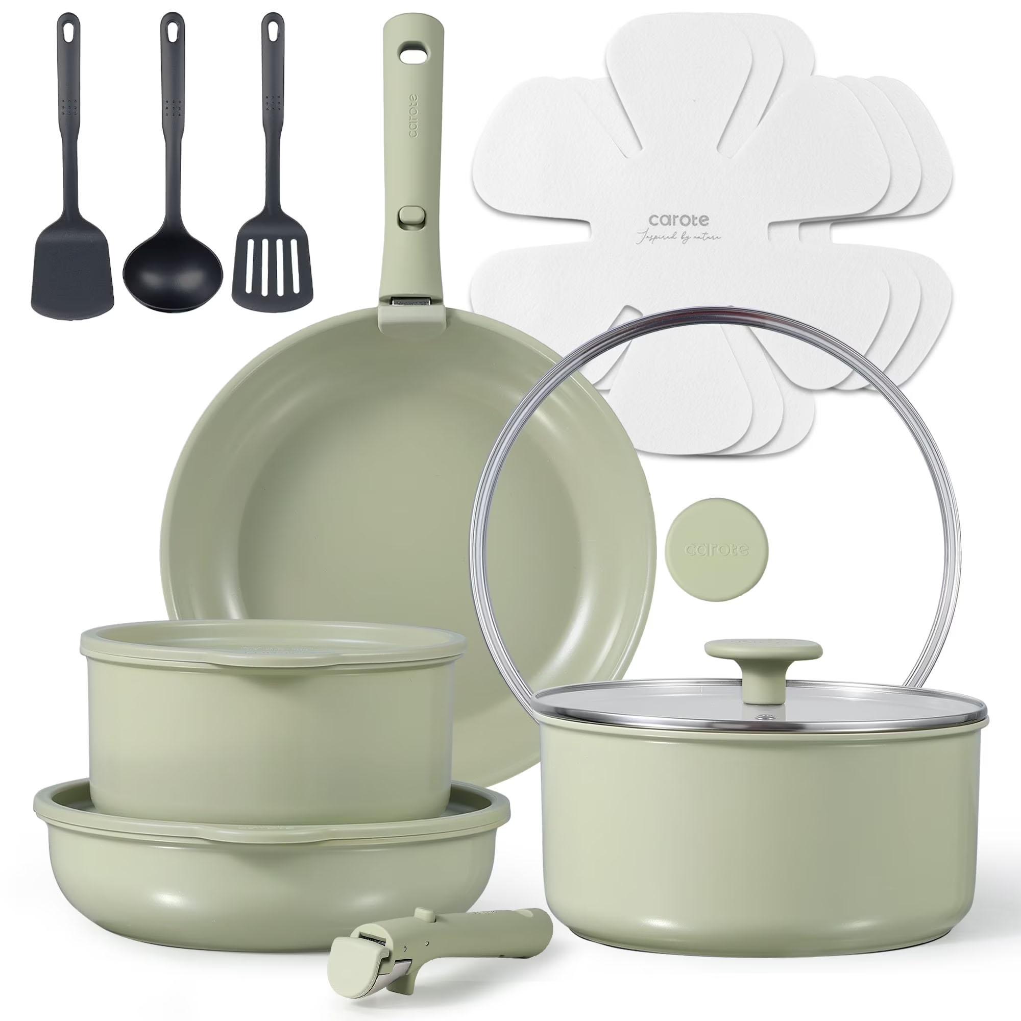 Carote Ceramic Nonstick Cookware Set for $49.99 Shipped