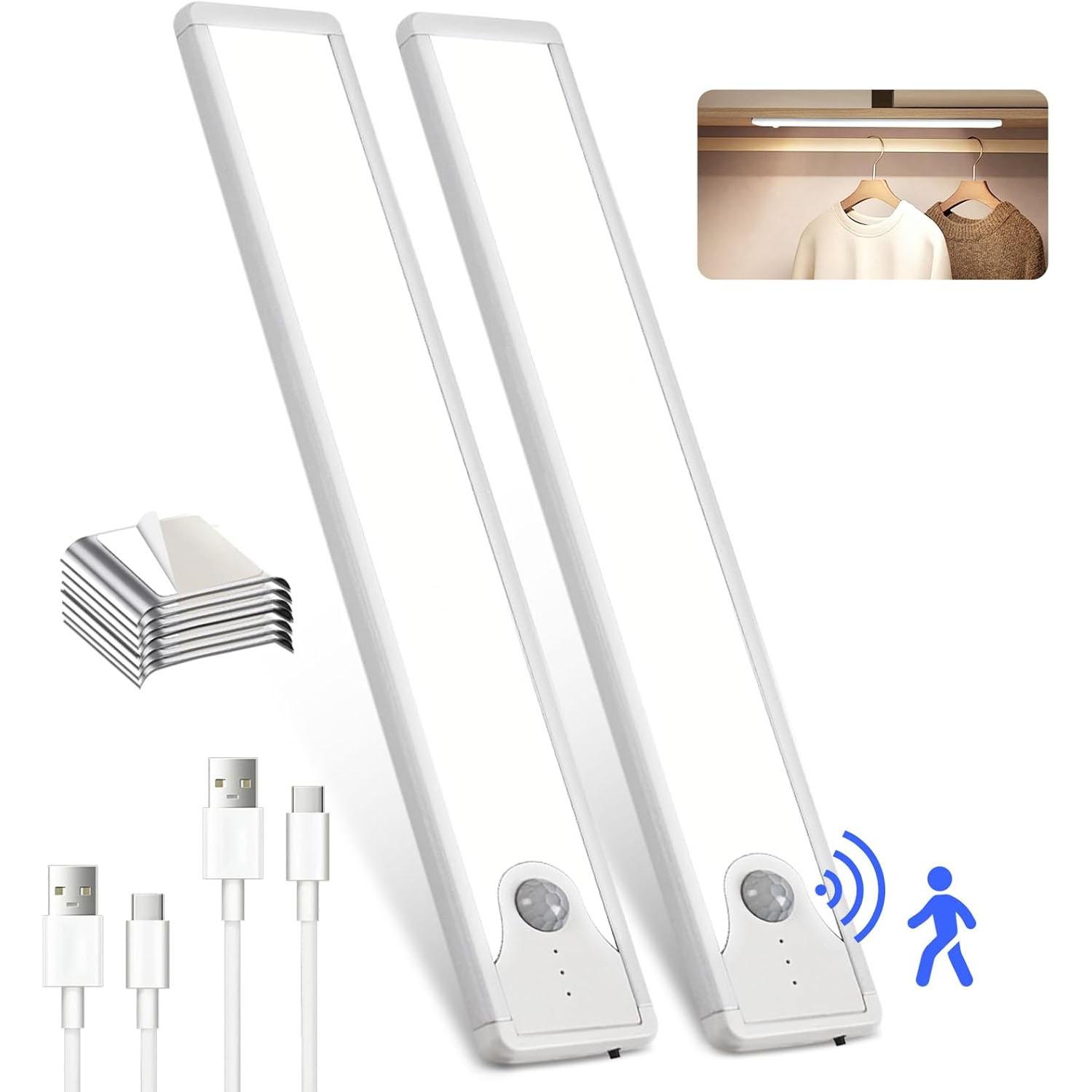Sunlinkco Under Cabinet Motion Sensor LED Lights 2 Pack for $9.99