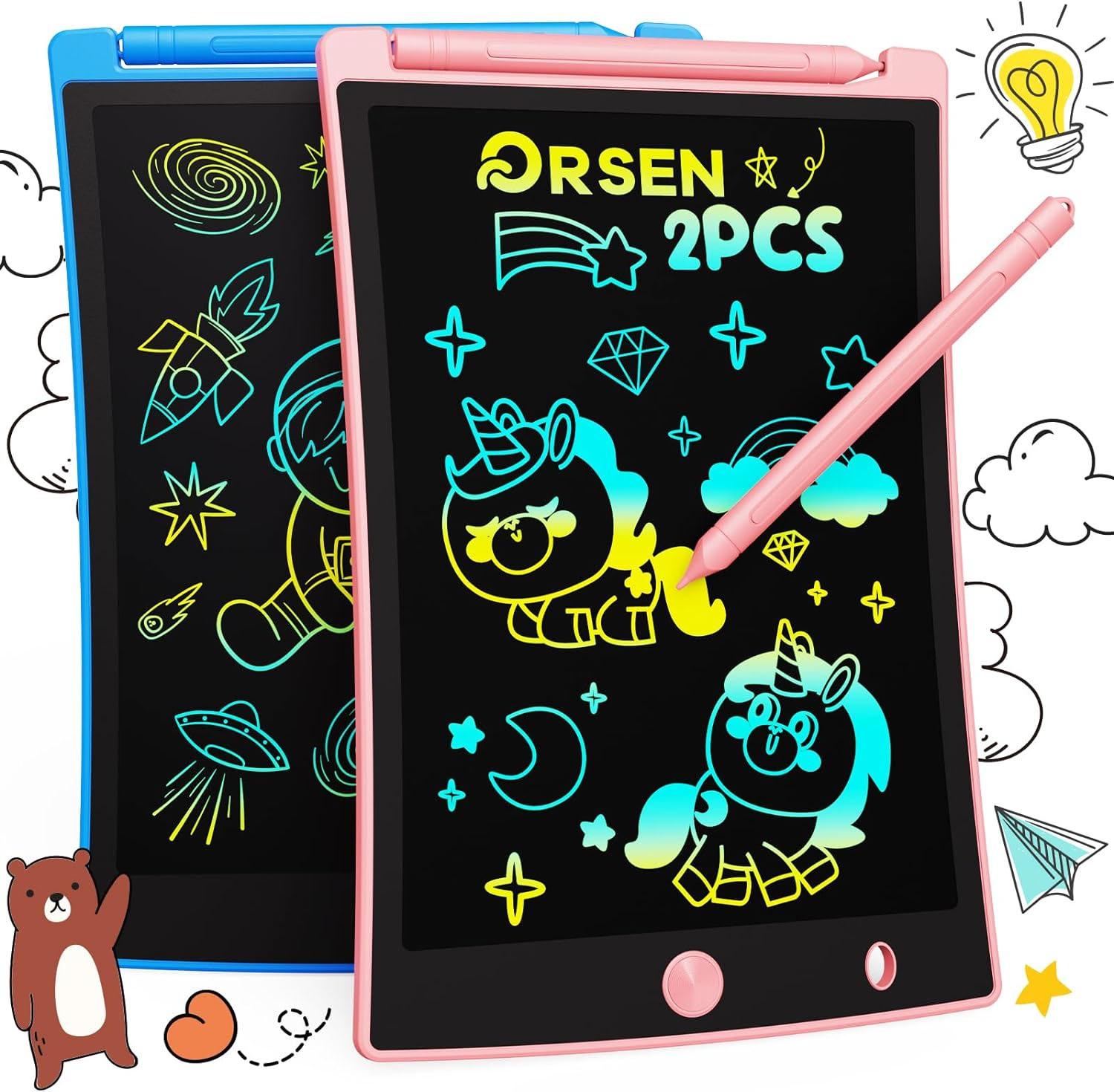 Orsen LCD Writing Tablet Doodle Board 2 Pack for $5.49