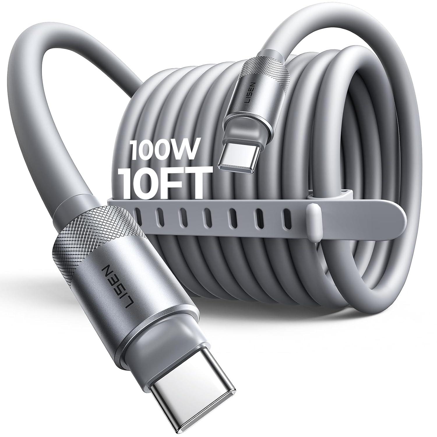 Lisen 10ft 100w USB-C Cable for $5.99