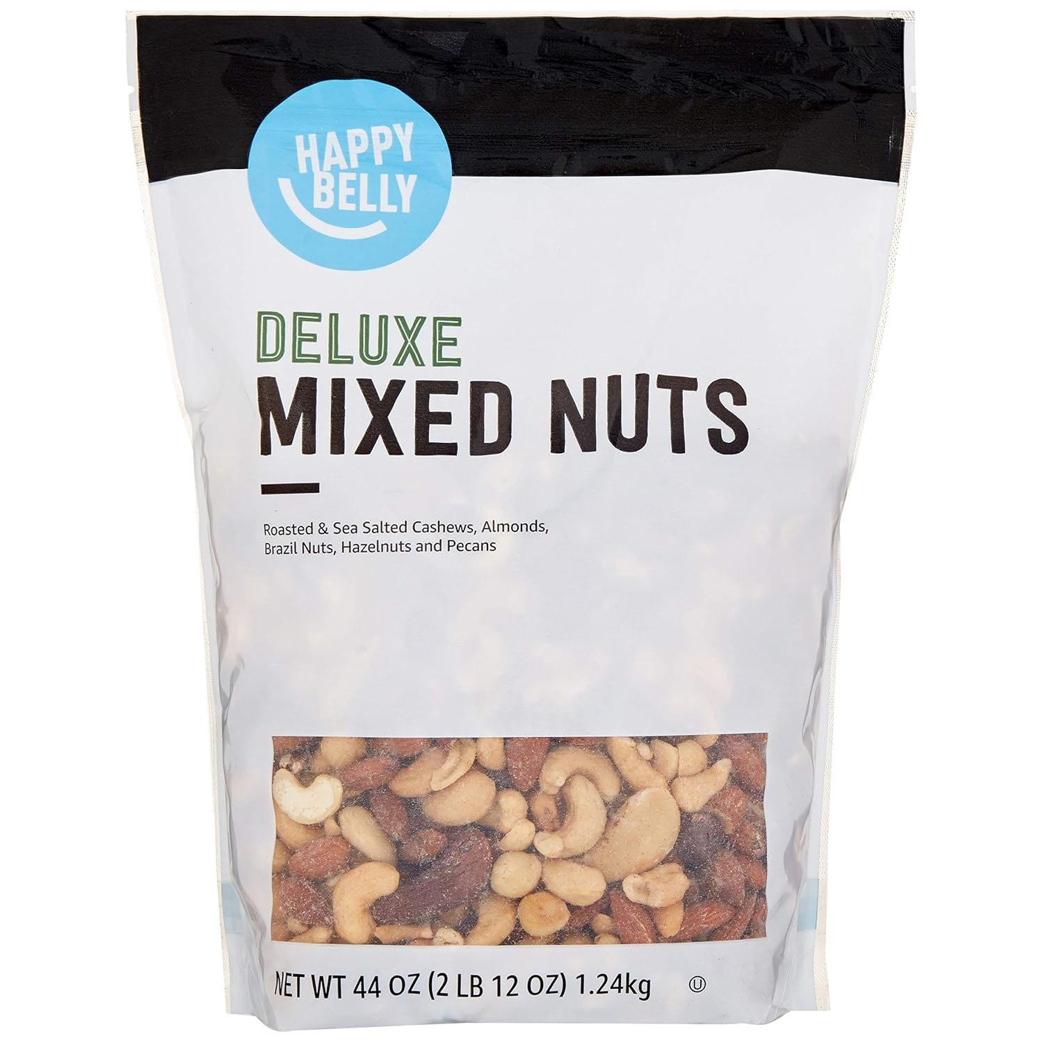 Amazon Brand Happy Belly Deluxe Mixed Nuts for $16.23