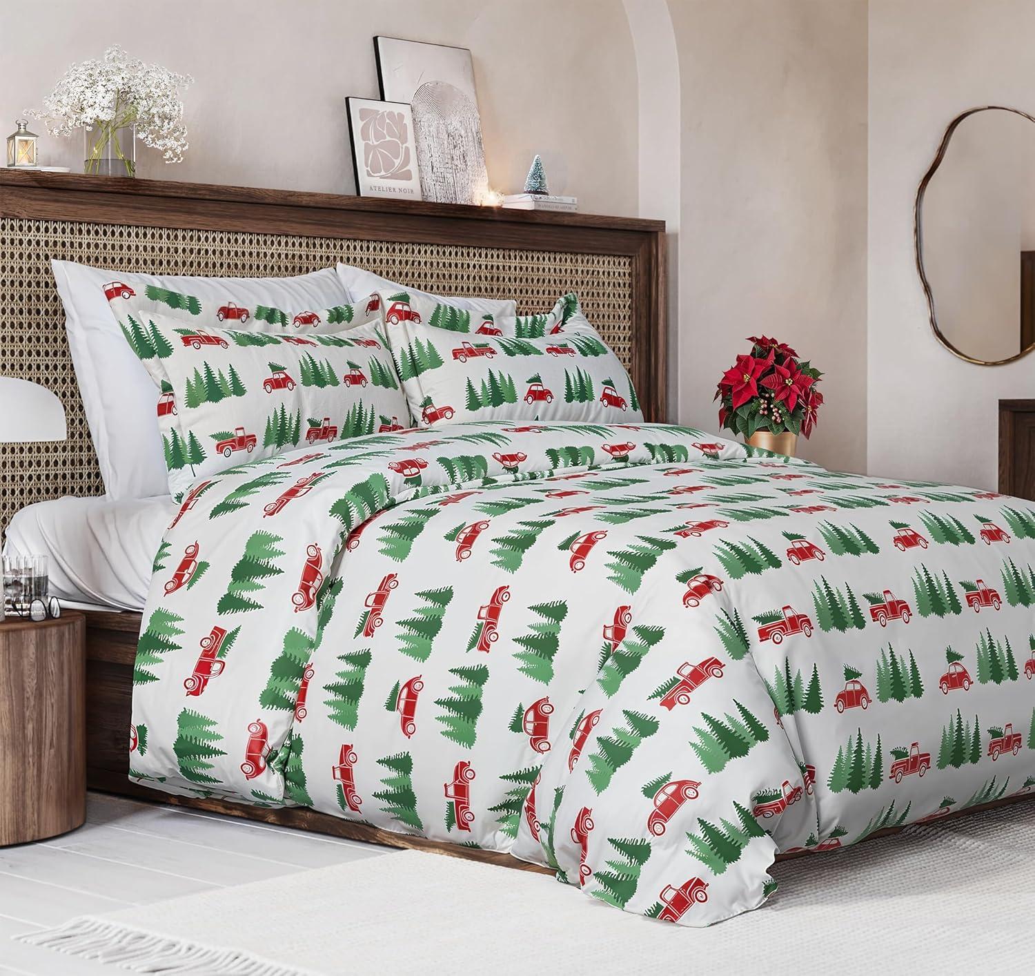 Christmas Duvet Cover King Size Set for $11.99