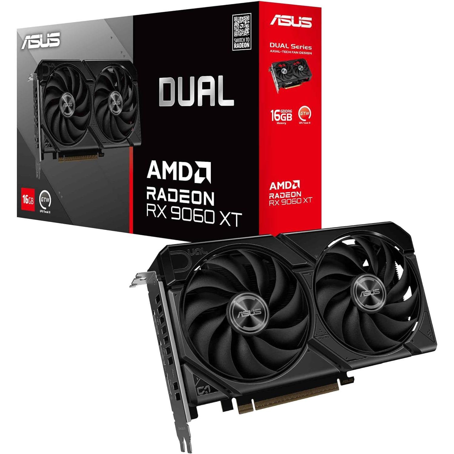 Asus Dual Radeon RX 9060 XT 16GB GDDR6 Graphics Card for $339.98 Shipped