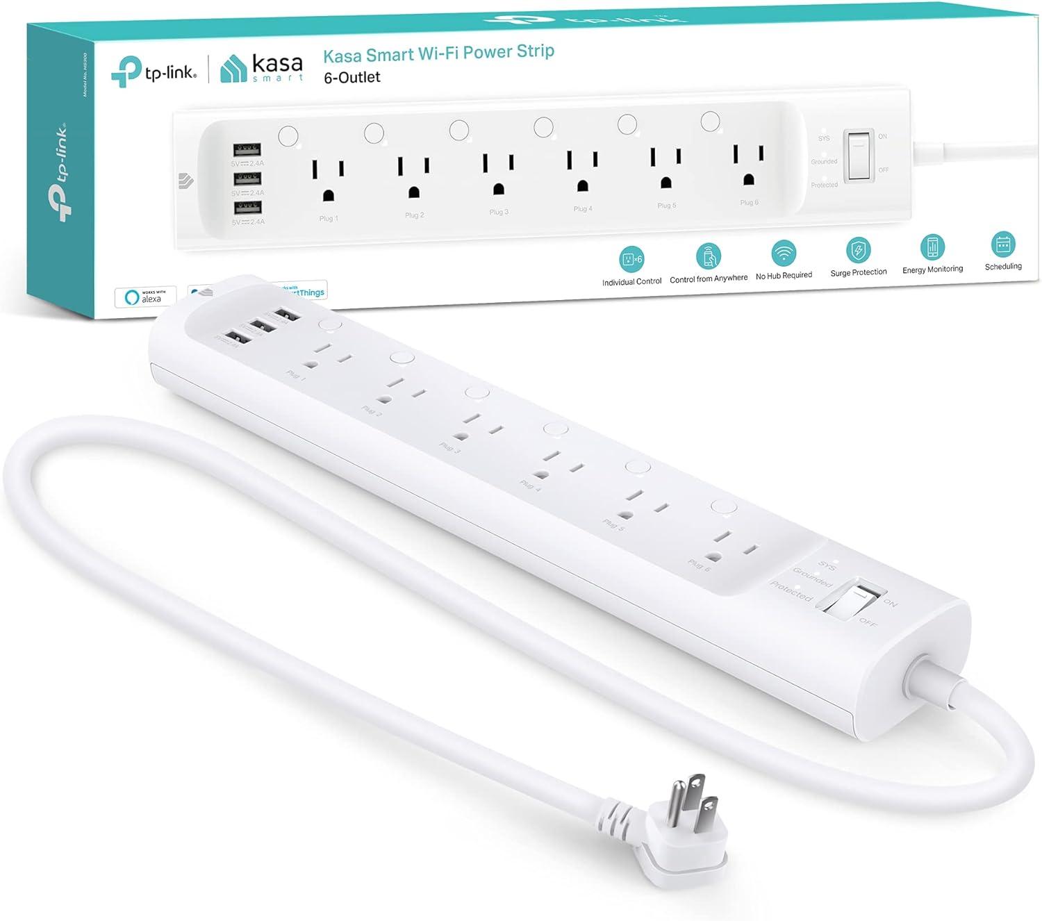 Kasa Smart Plug Power Strip HS300 Surge Protector for $22.48