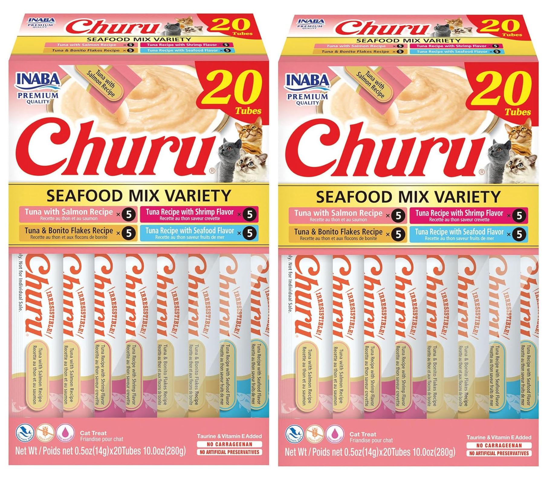 Inaba Churu Cat Treats 40 Tubes for $15.38