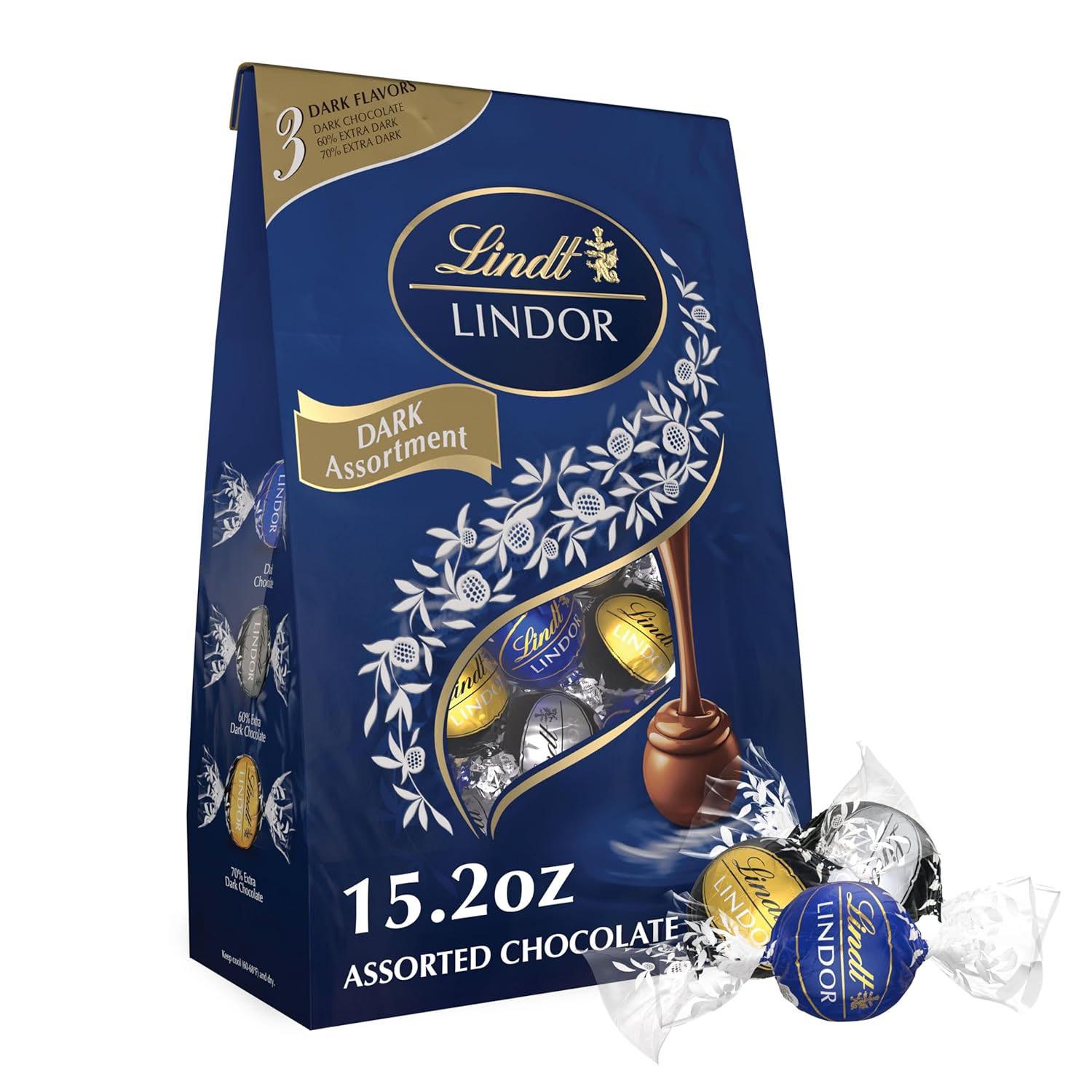 Lindt Lindor Assorted Dark Chocolate Candy Truffles for $10.39