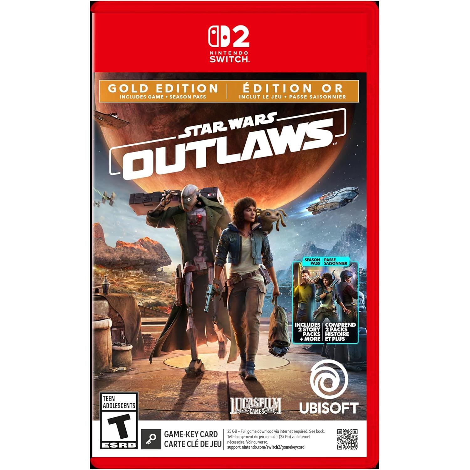 Star Wars Outlaws Gold Edition Nintendo Switch 2 for $39.99 Shipped