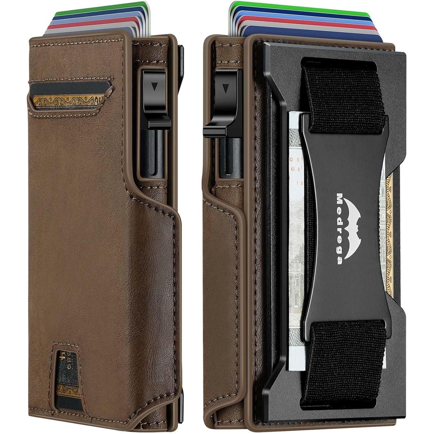 Medrega RFID Leather Smart Wallet for $9.99 Shipped