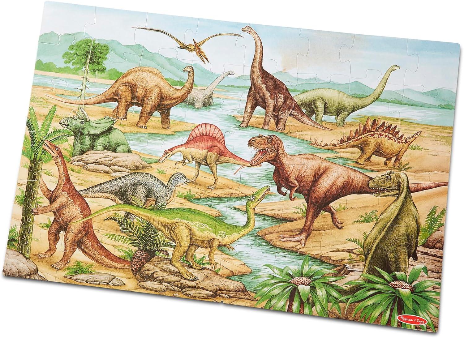 Melissa and Doug Dinosaurs Floor Puzzle for $5.39