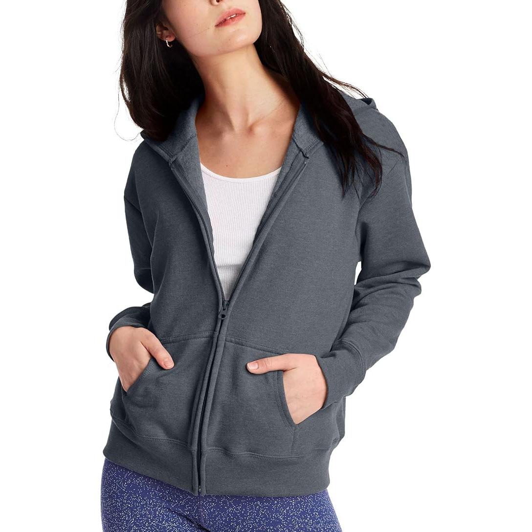 Hanes Womens Ecosmart Full Zip Fleece Hoodie for $3.50