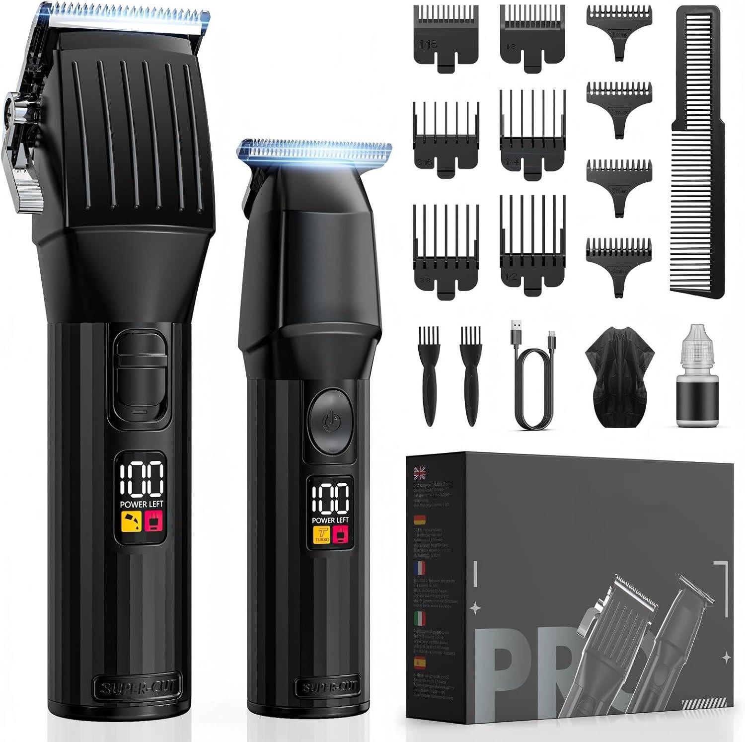 Professional Hair Clippers for Men Cordless Trimmers Kit for $17.84 Shipped