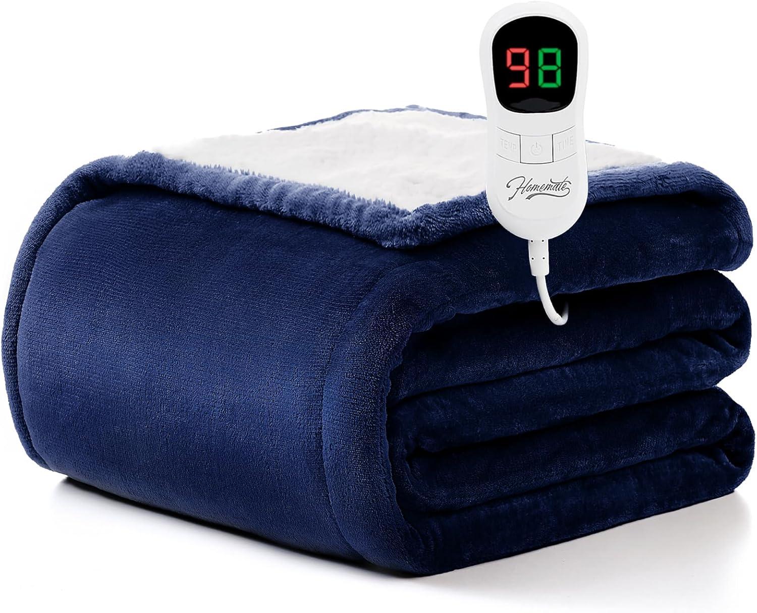 Homemate Heated Blanket Electric Throw for $20.61 Shipped