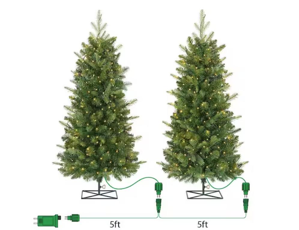 Home Decorators Collection Twinkling Pre-Lit Trees 2 Pack for $49.98 Shipped