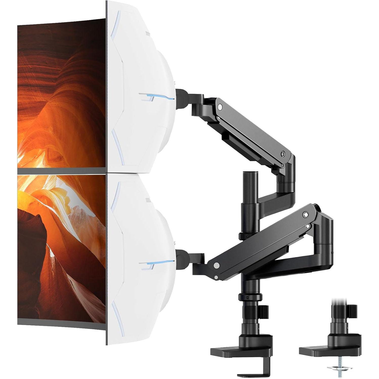 Putorsen Dual Monitor Arm Ultrawide Screens for $68.38 Shipped