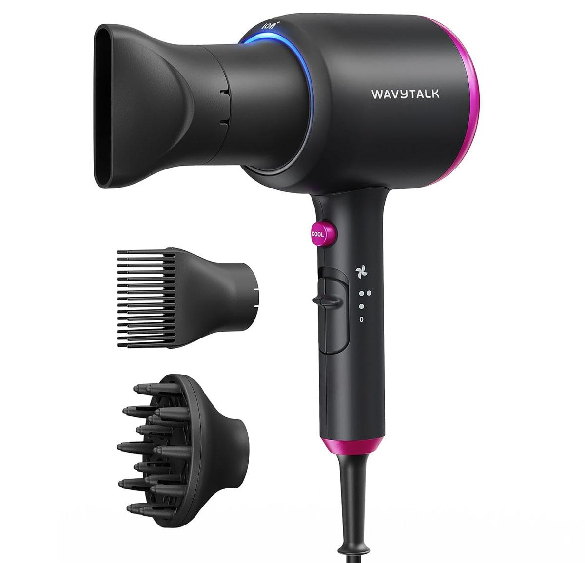 Wavytalk Hair Dryer with Diffuser for $19.99