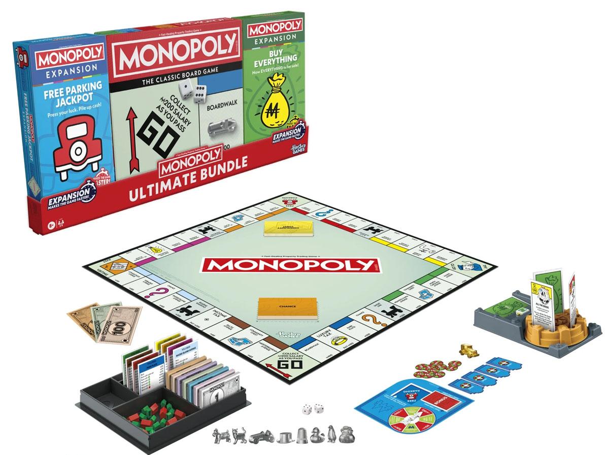 Monopoly Ultimate Bundle Family Board Game for $10