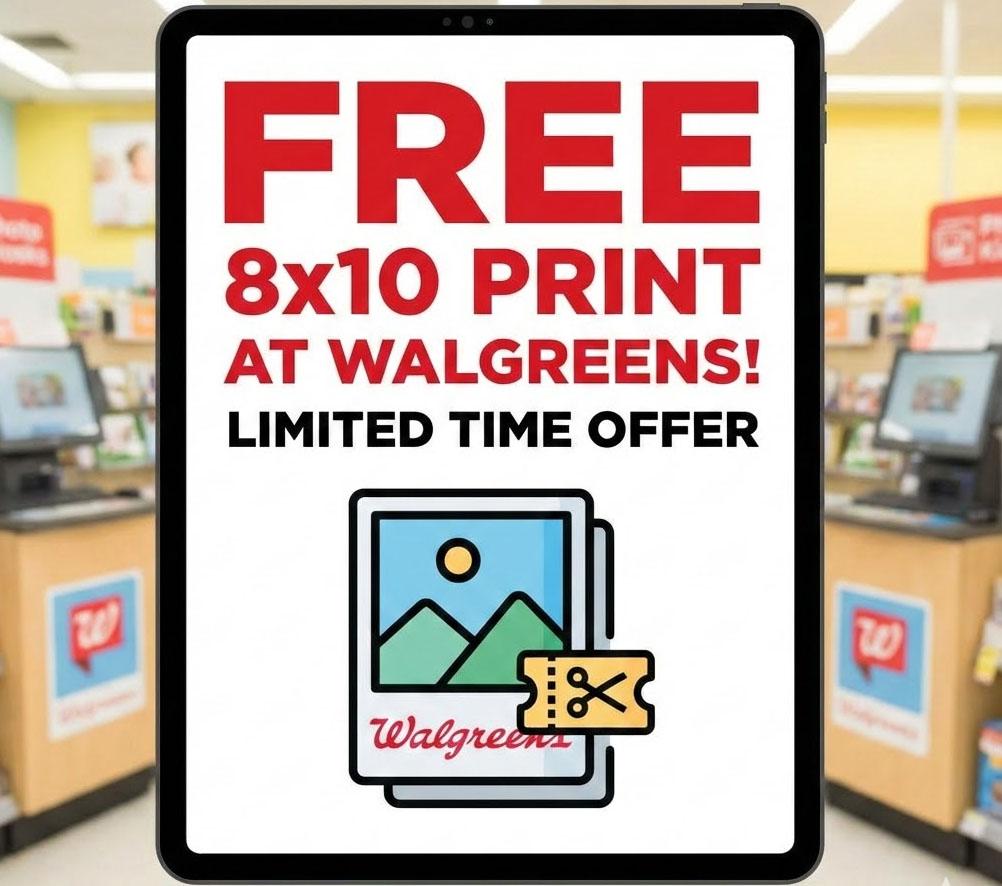 Free 8x10 Photo Print at Walgreens with Coupon 1FREE810