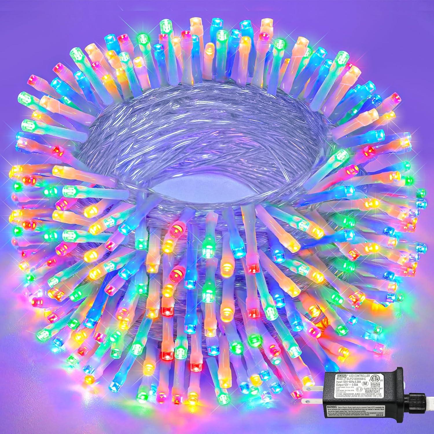 Nielfoi Multicolor Christmas Lights Outdoor for $9.99