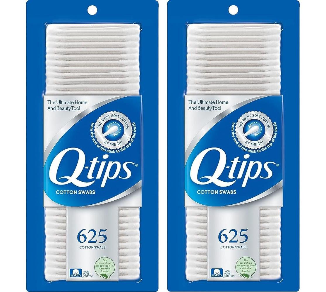 Q-tips Cotton Swabs 625 x 2 Pack for $6.73
