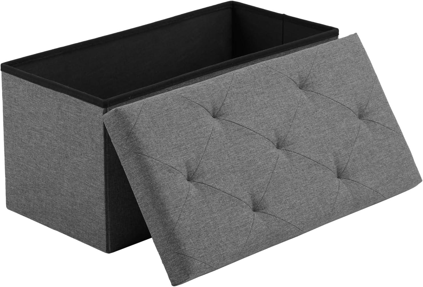 Sweetcrispy Folding Storage Ottoman Bench for $23.99