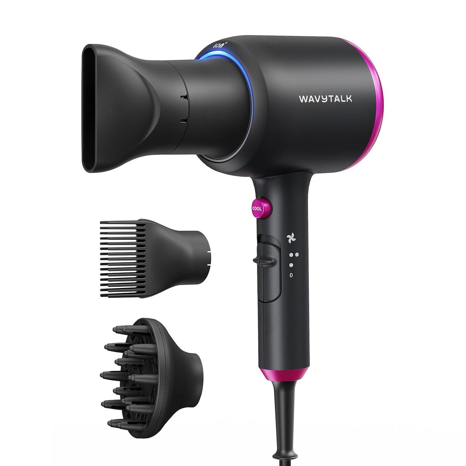 Wavytalk Hair Dryer with Diffuser for $19.99