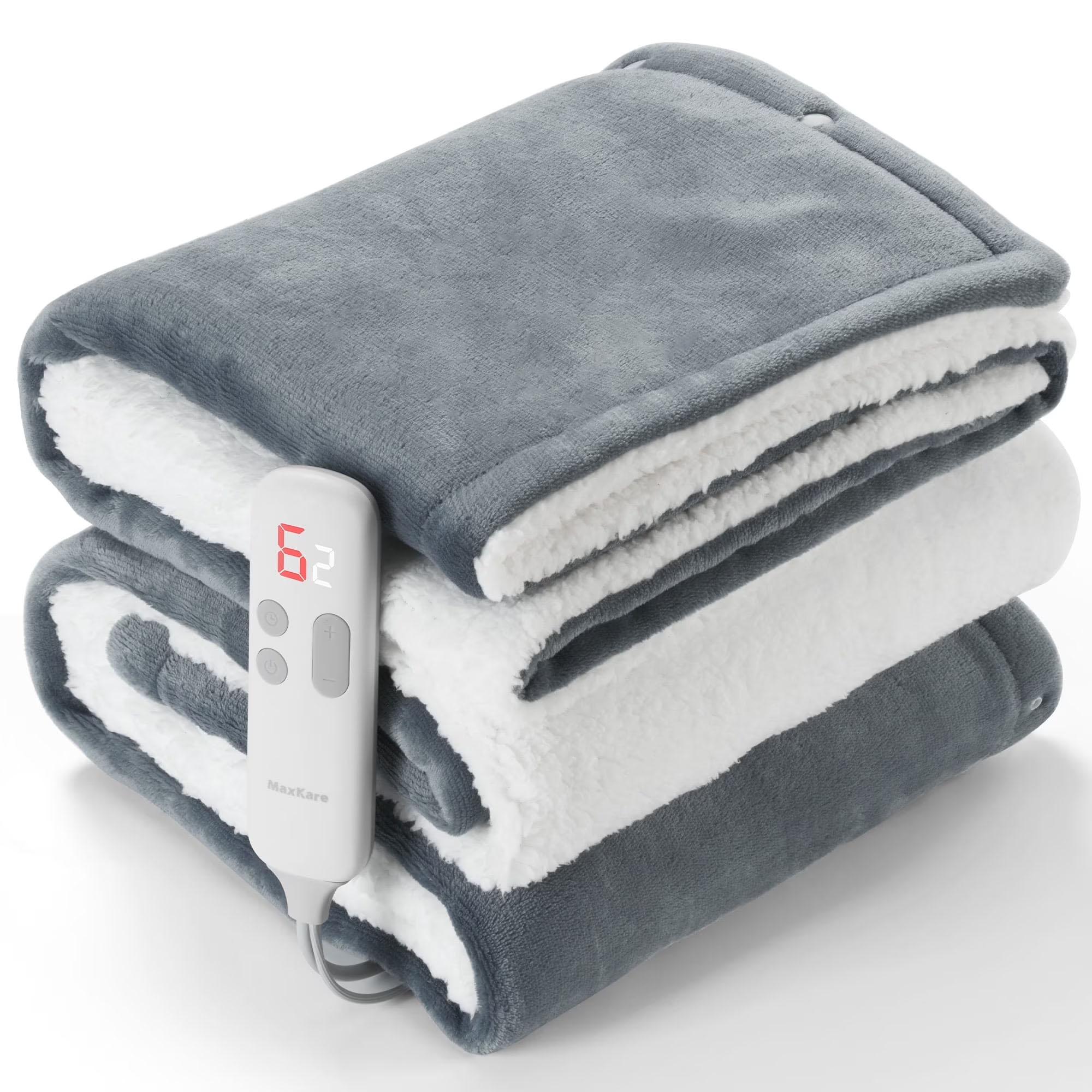 MaxKare Electric Throw Blanket for $23.99