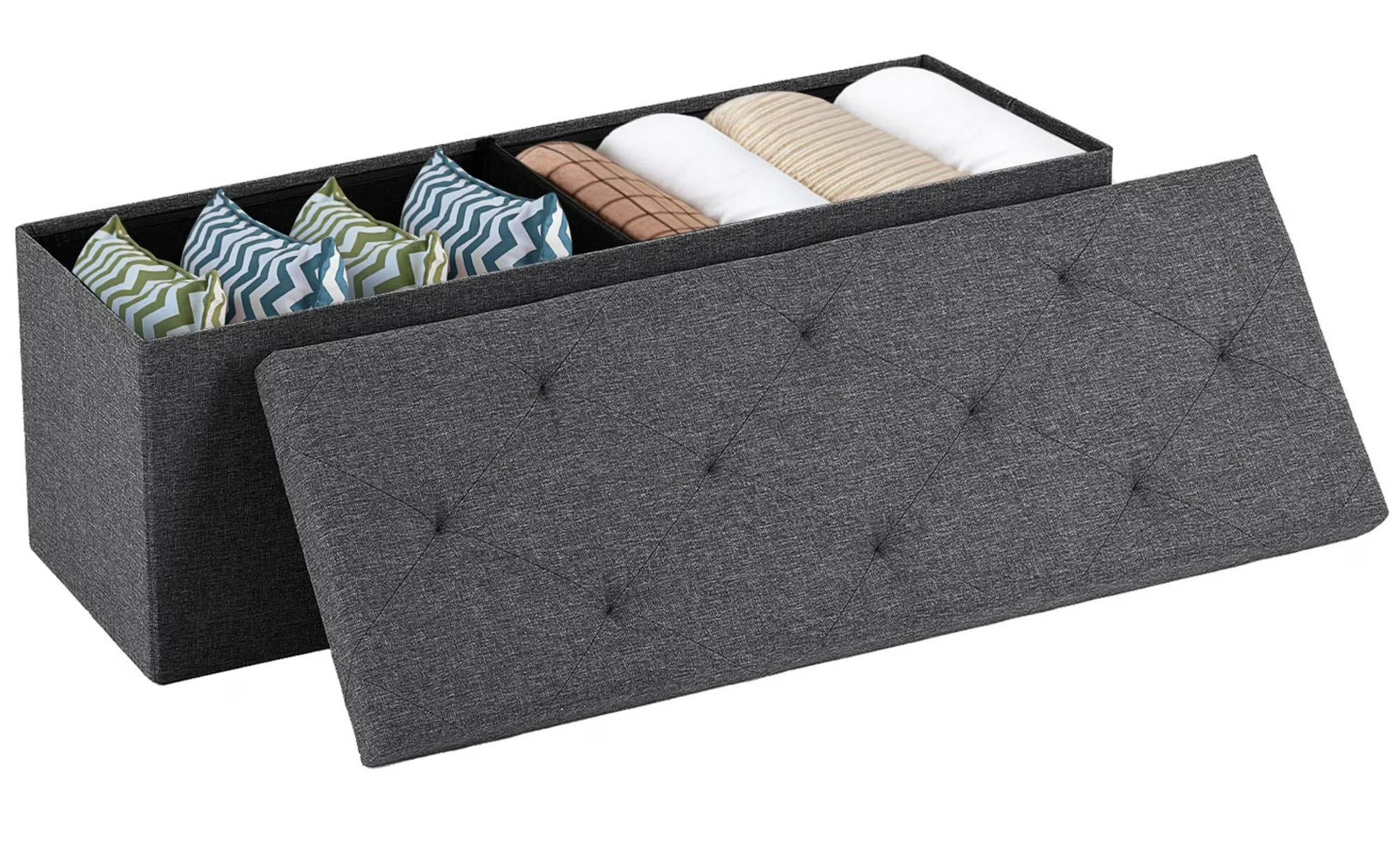 EDX 43in Folding Storage Ottoman Bench for $28.99