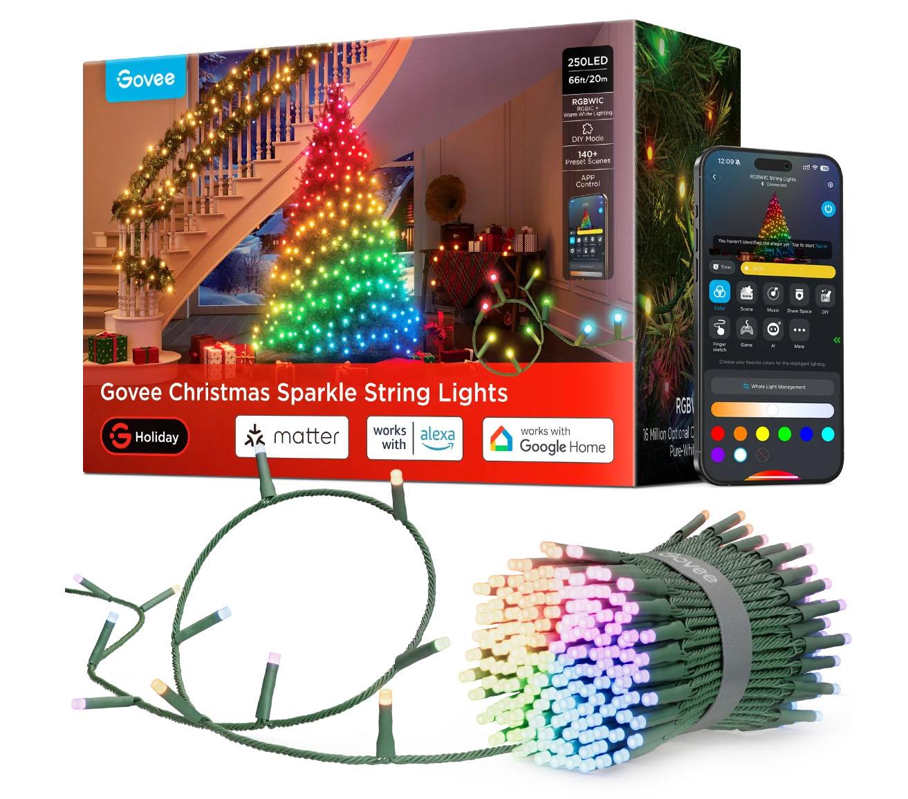 Govee Christmas Sparkle String Lights for $64.99 Shipped