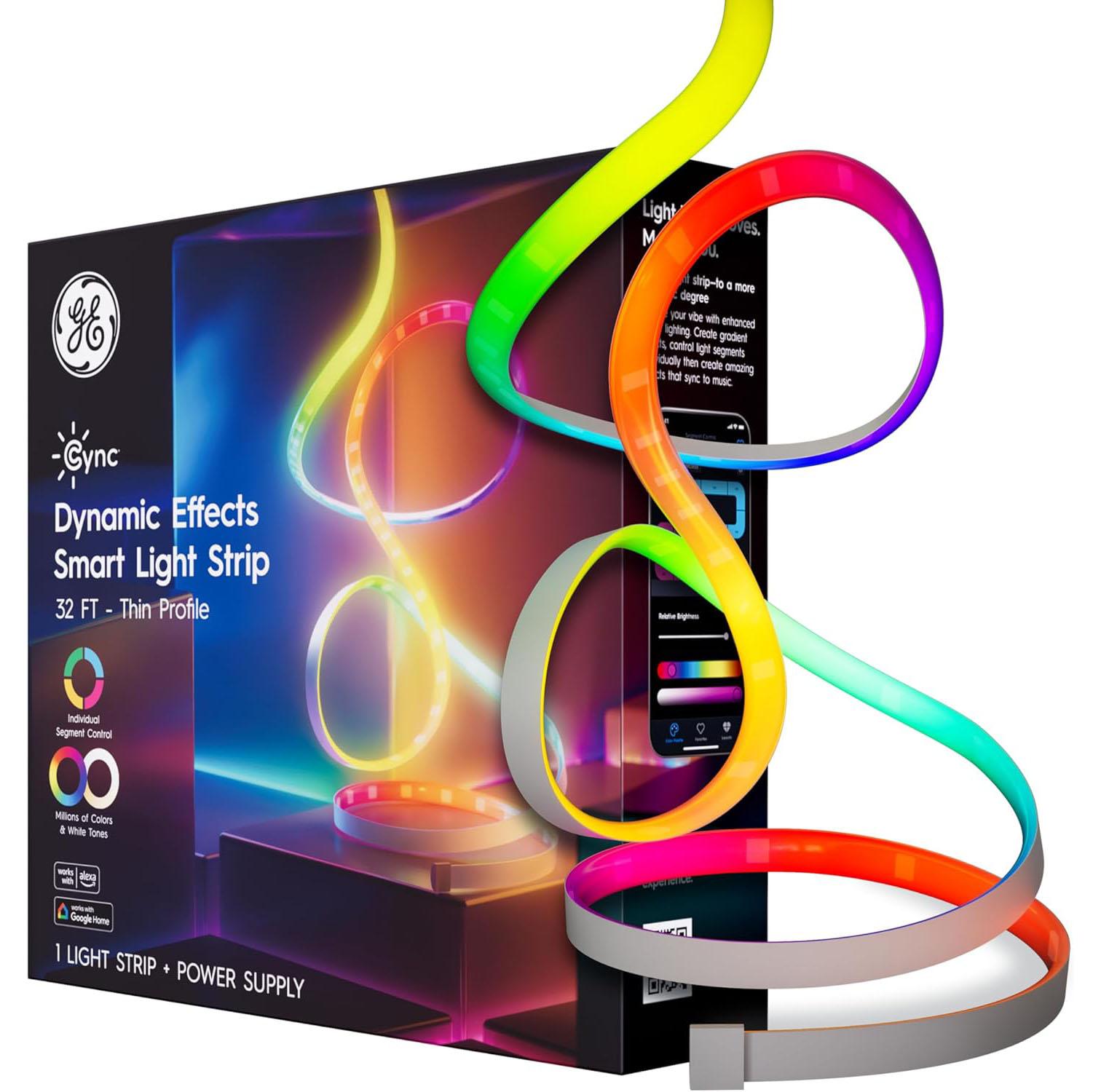 GE Cync Dynamic Effects Smart LED Light Strip for $21.99