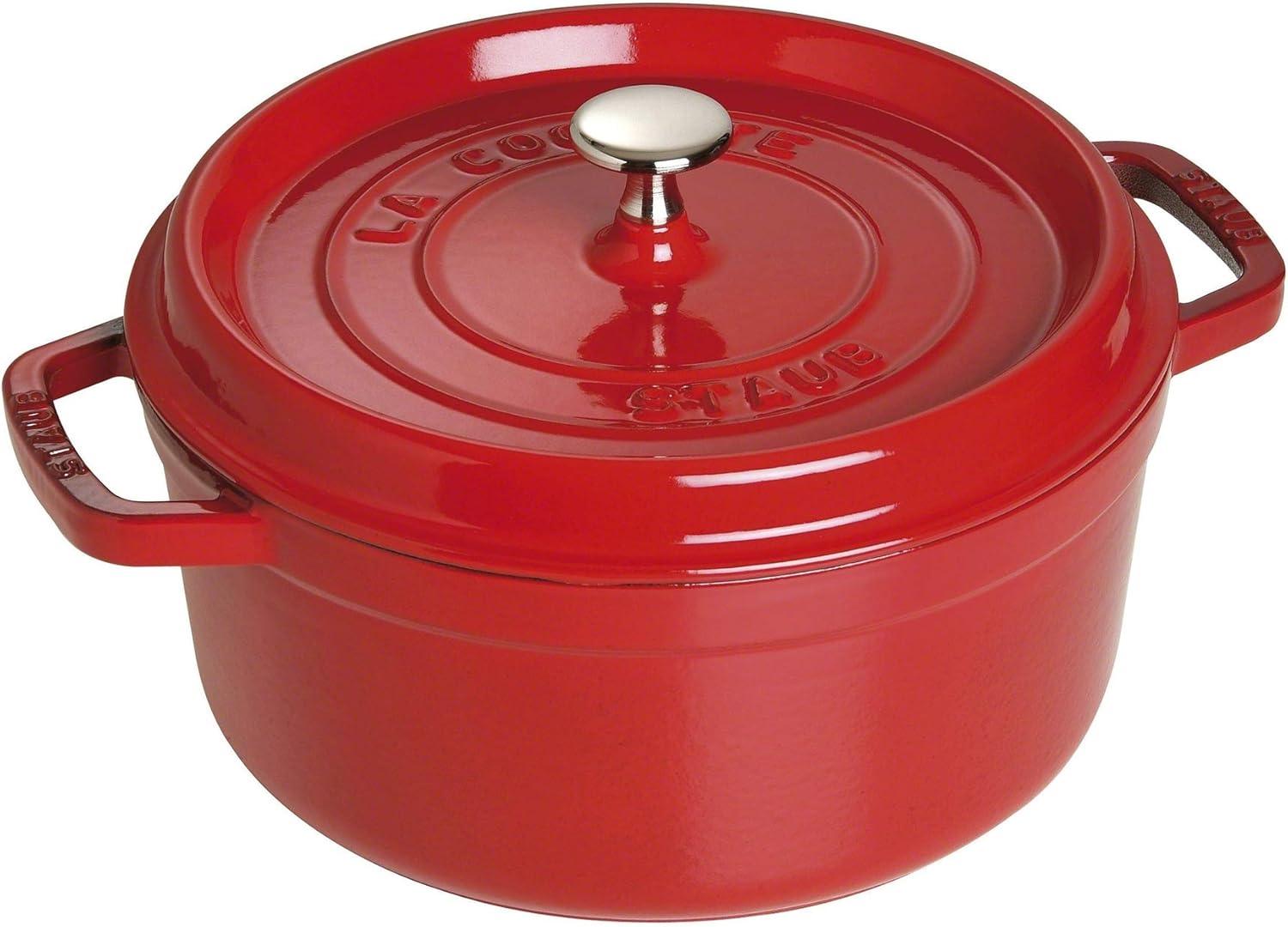 Staub Cast Iron Dutch Oven 4-qt Round Cocotte for $127.49 Shipped