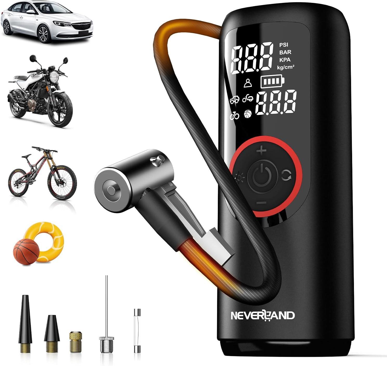 Neverland Tire Inflator Portable Air Compressor for $14.99