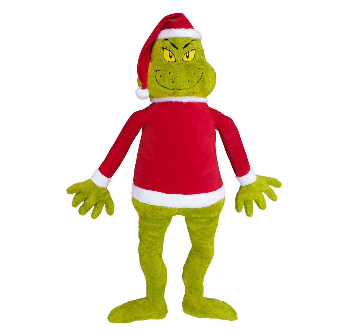Grinch by Ruz Jumbo Plush in Santa Clothes for $19.81
