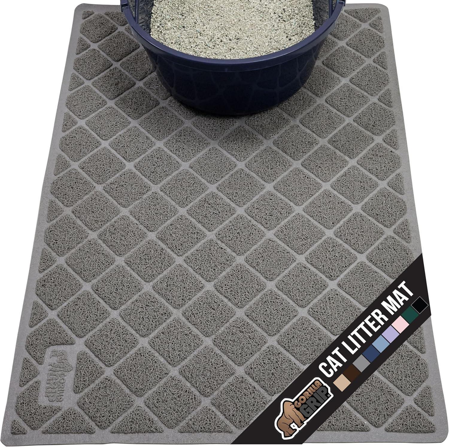 Gorilla Grip Cat Litter Box Mat for $14.98