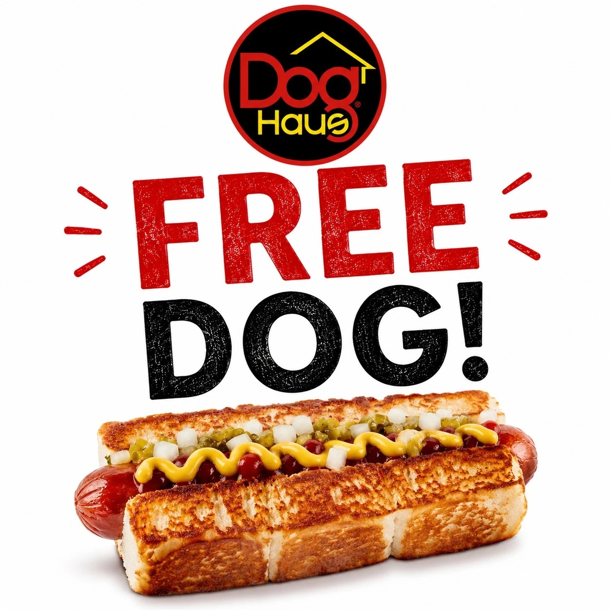 Free Hot Dog at Dog Haus Today on July 15th