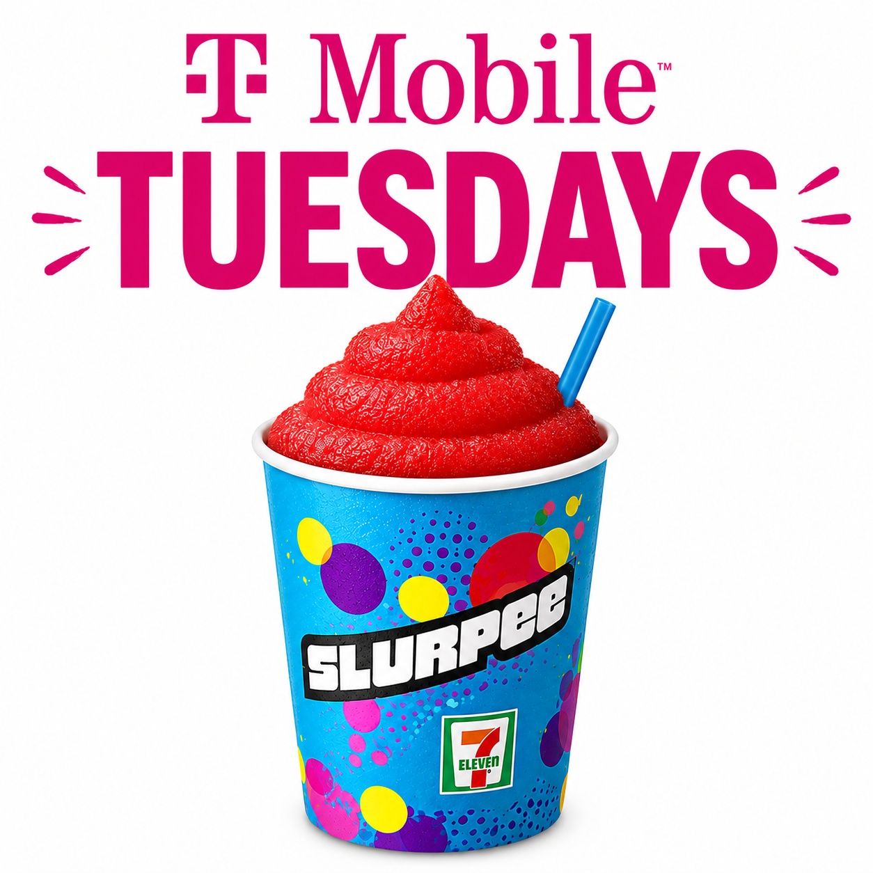 T-Mobile Tuesday Free Large Slurpee at 7-Eleven