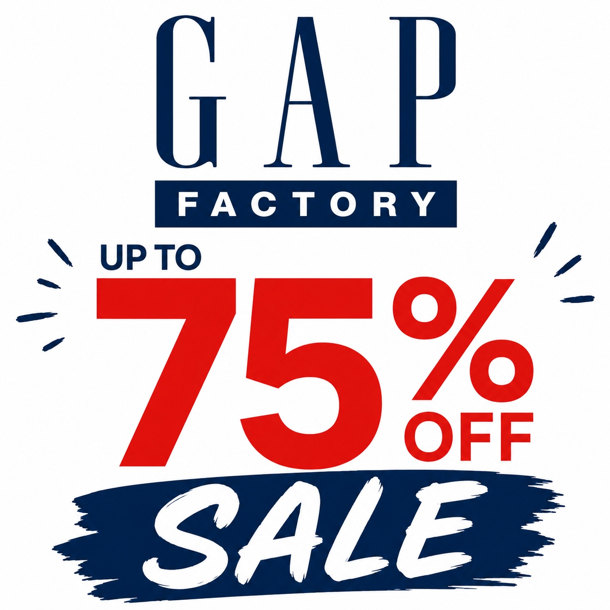 Gap Factory Sale Up to 75% Off