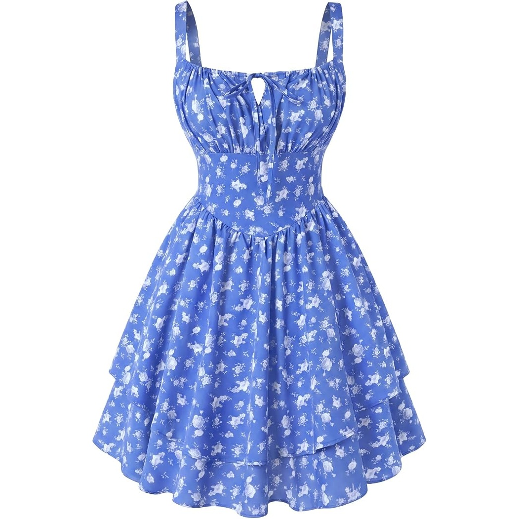 Scarlet Darkness Floral Mini Corset Dress for $15.99