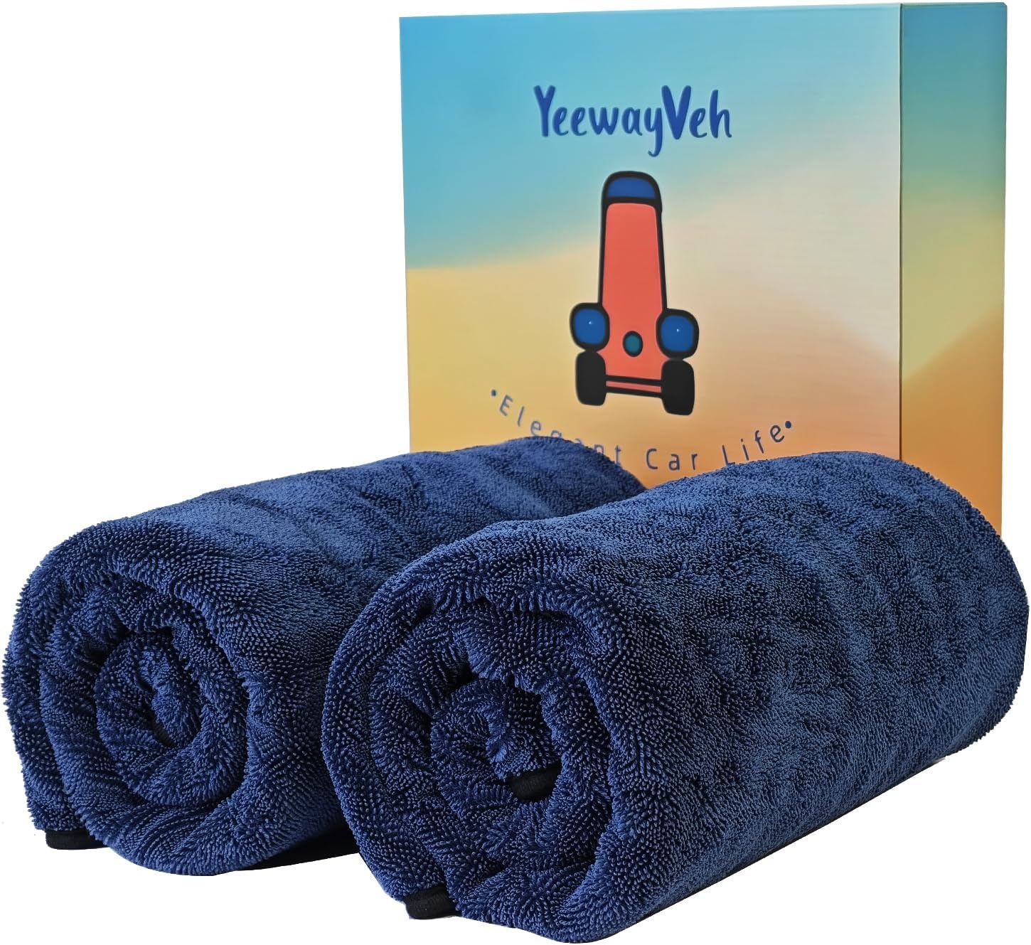 YeewayVeh Long-Reach Pro Car Drying Towels 2-Pack for $11.99