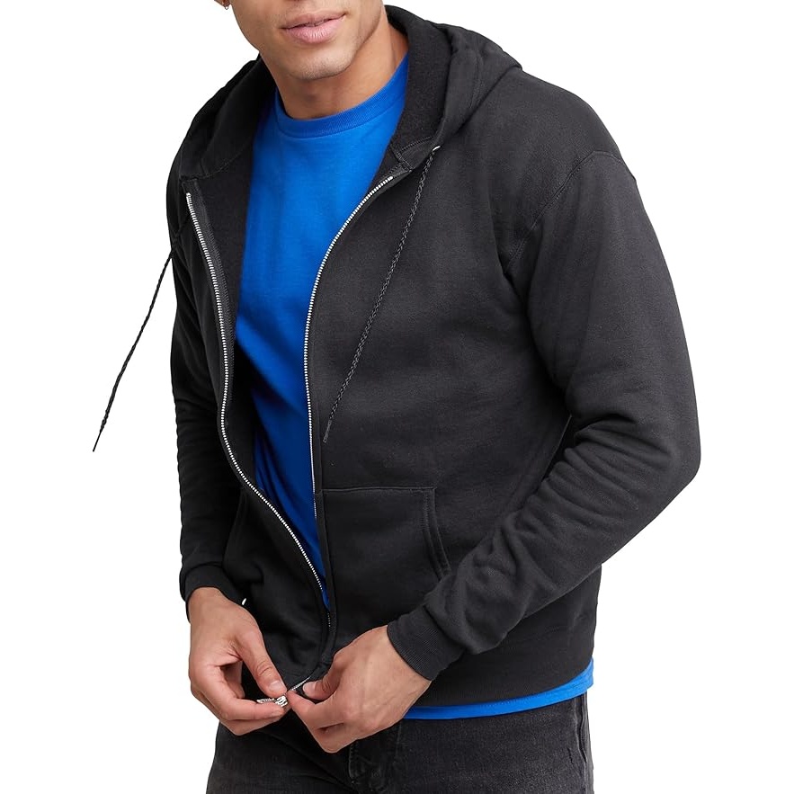 Hanes Full-Zip EcoSmart Hoodie Sweater for $9.69