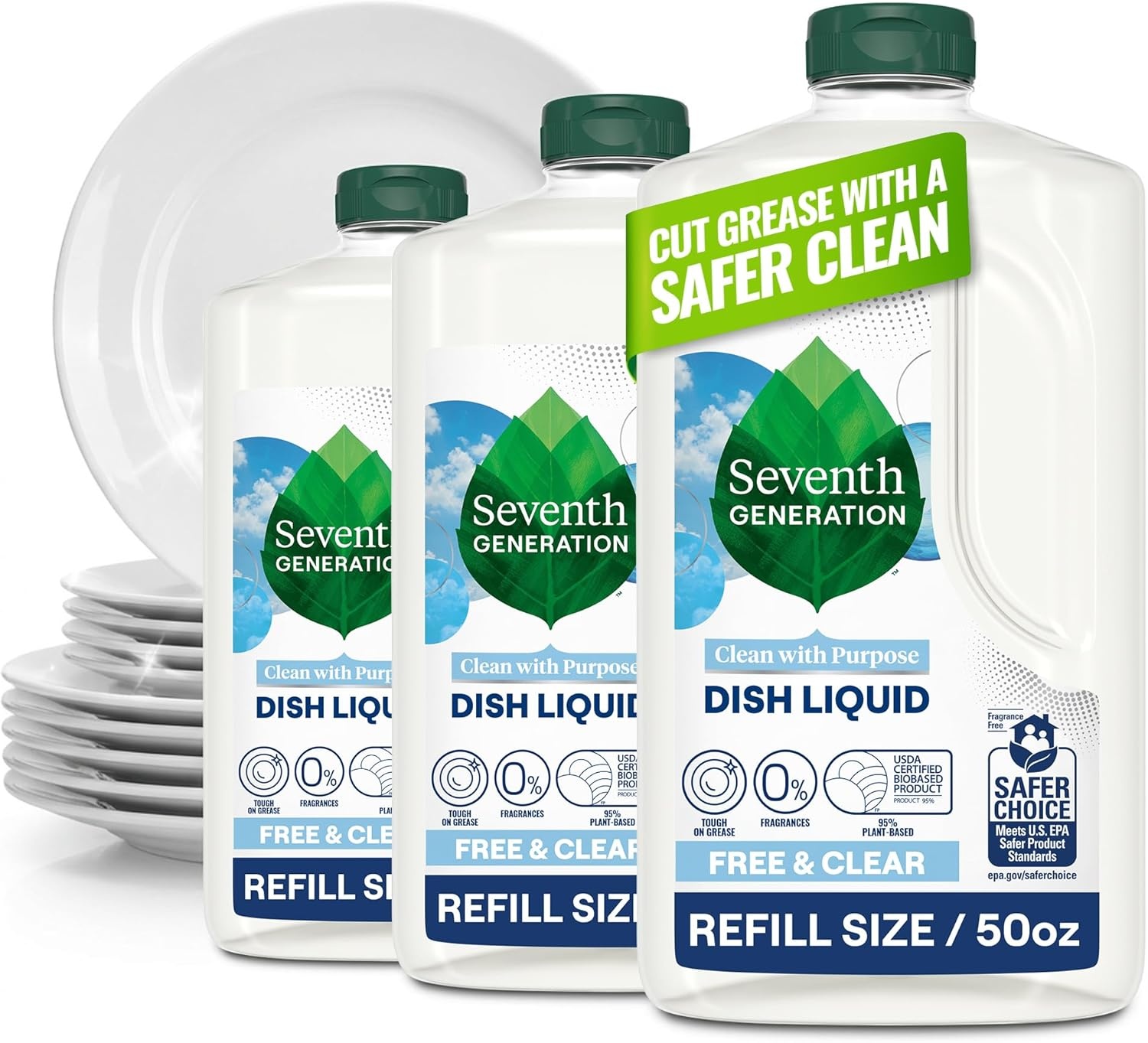 Seventh Generation Dish Soap Refill 3 Pack for $14.01