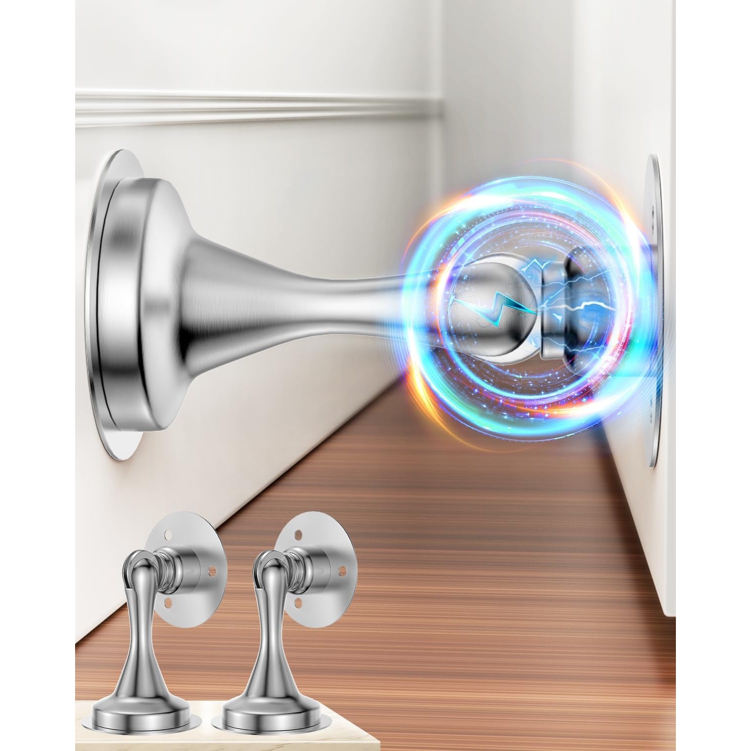Heleman Door Stoppers Magnetic Door Catch for $5.59