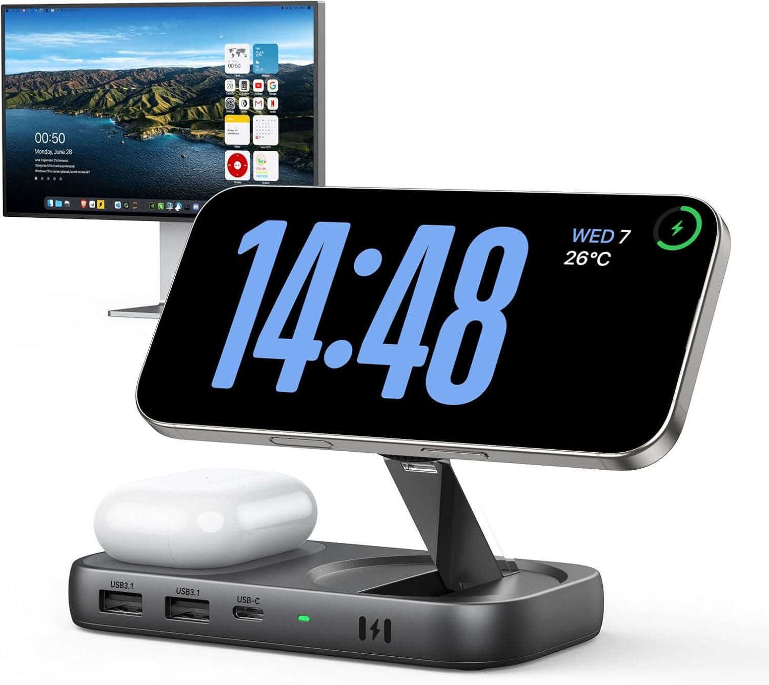 Selore MacBook USB-C Hub with Wireless Charging for $17.99 Shipped