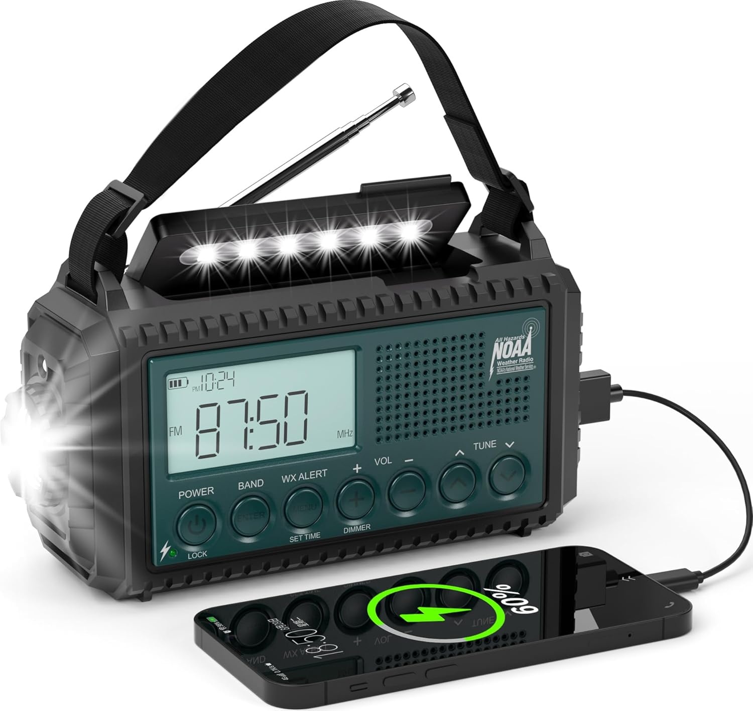 NOAA Emergency Weather Radio with Solar Hand Crank for $21.24 Shipped
