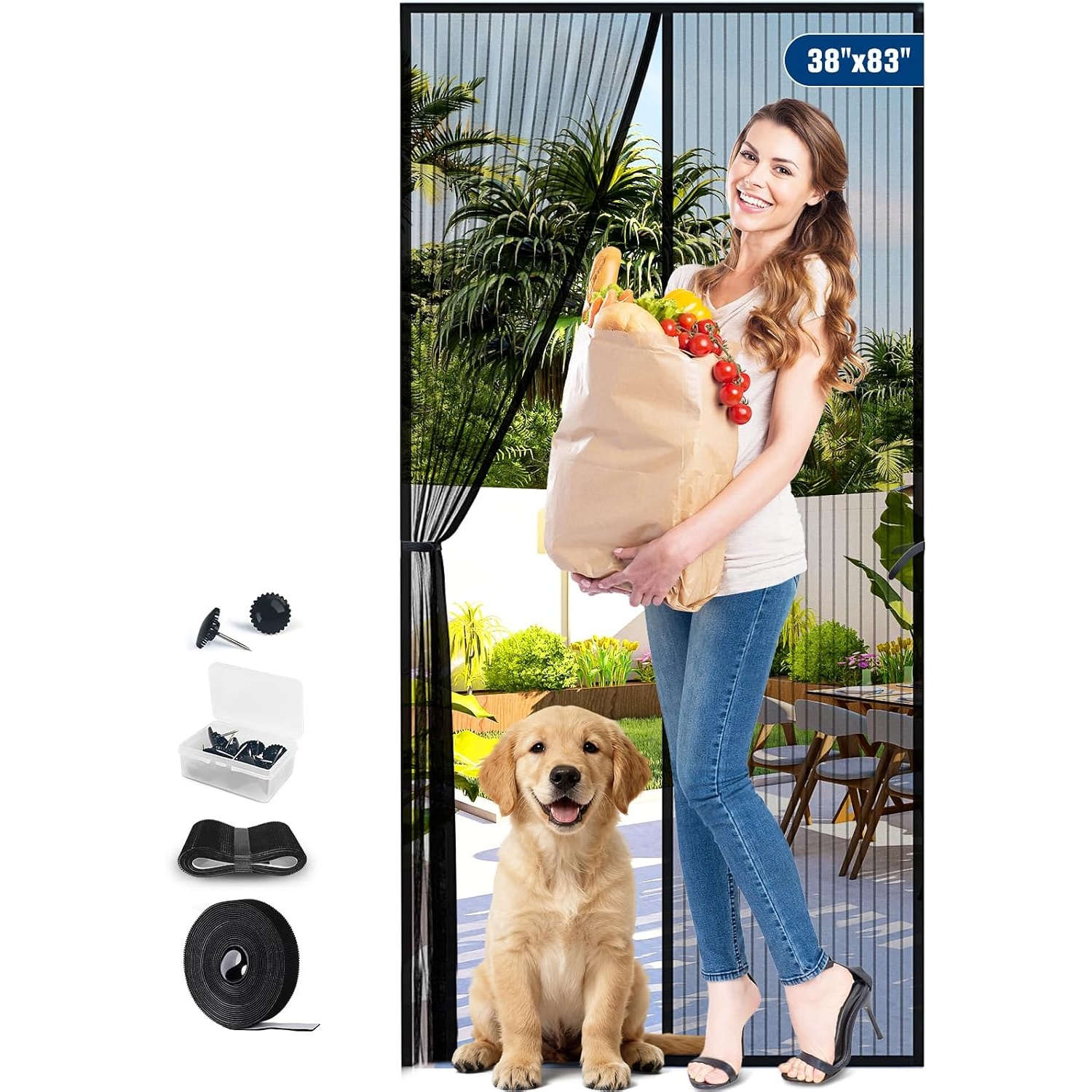 BlissTrends Magnetic Screen Door for $6.99