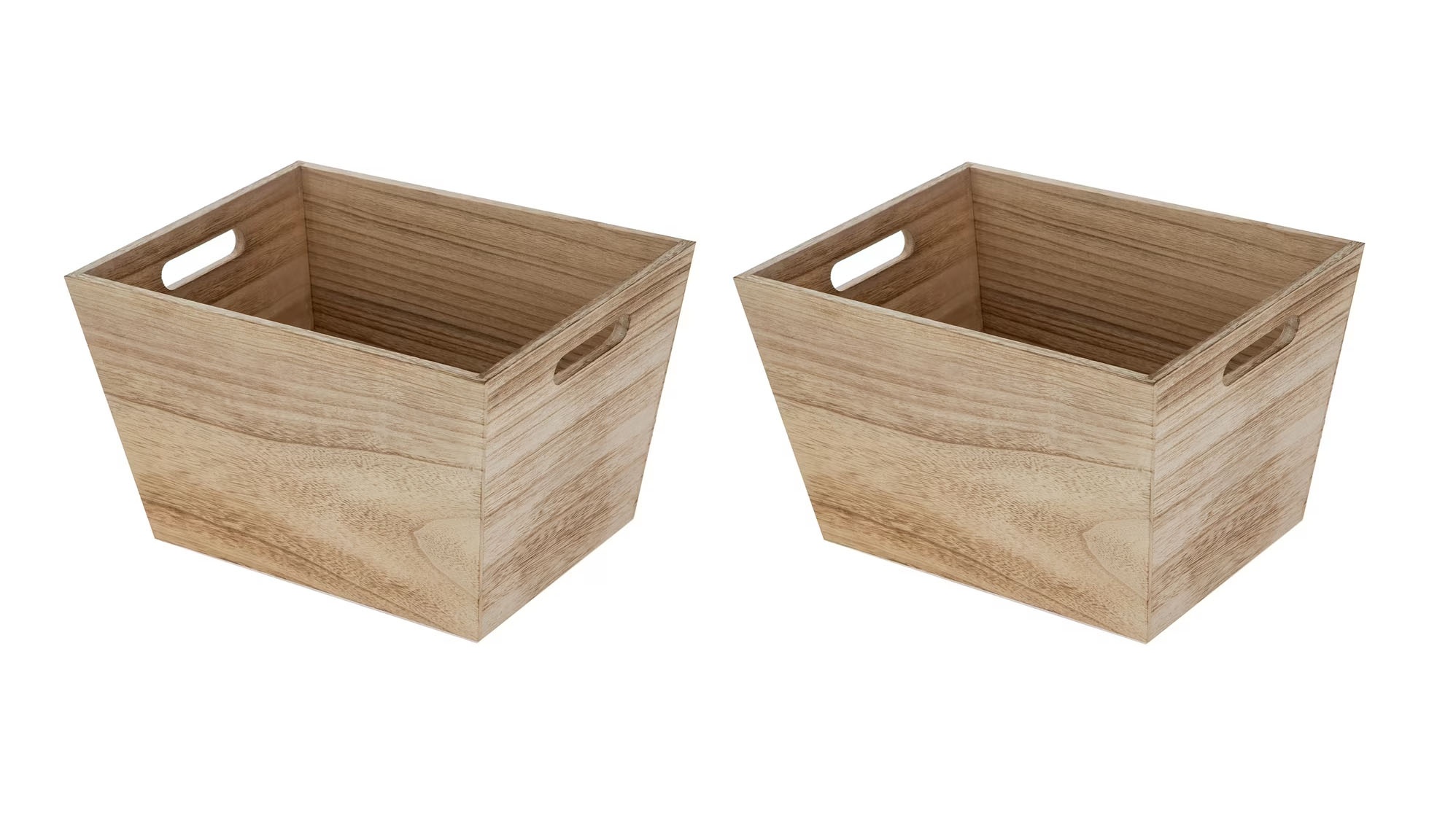 Better Homes and Gardens Wood Storage Bin 2 Pack for $2.93