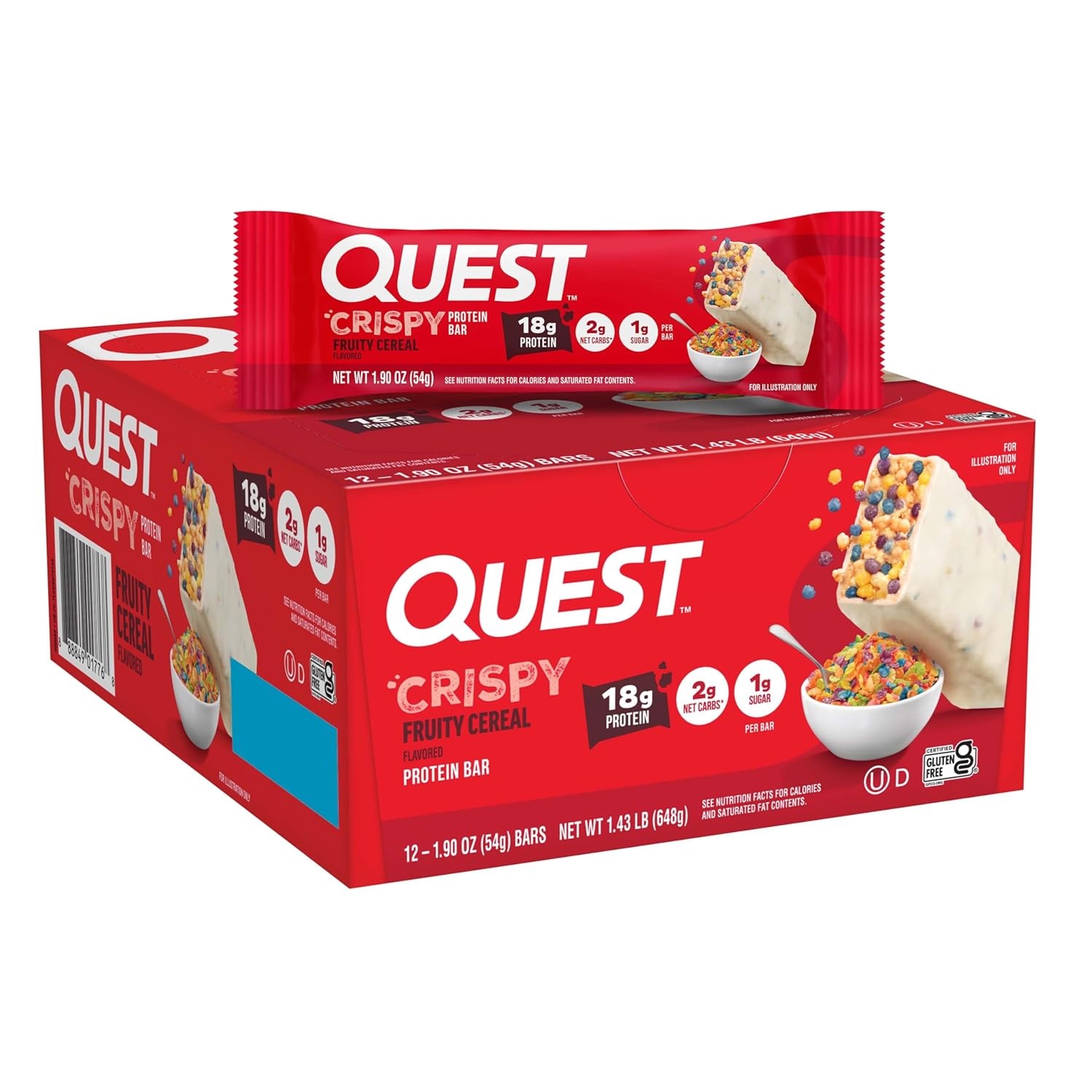 Quest Nutrition Crispy Protein Bar 12 Pack for $15.82