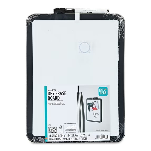Pen Gear Magnetic Dry Erase Whiteboard for $1.97