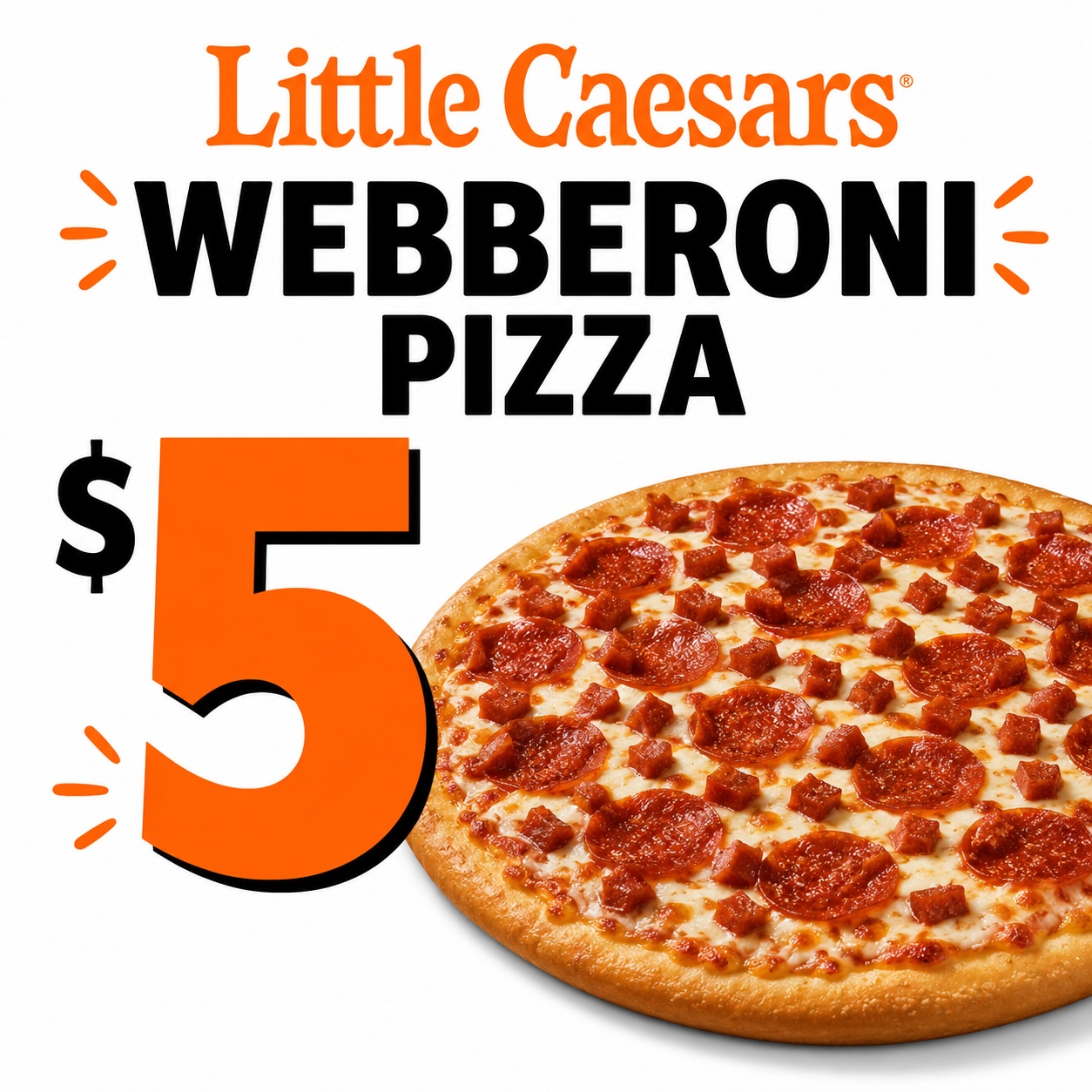 Little Caesars Webberoni Pizza for $5 for T-Mobile Subscribers