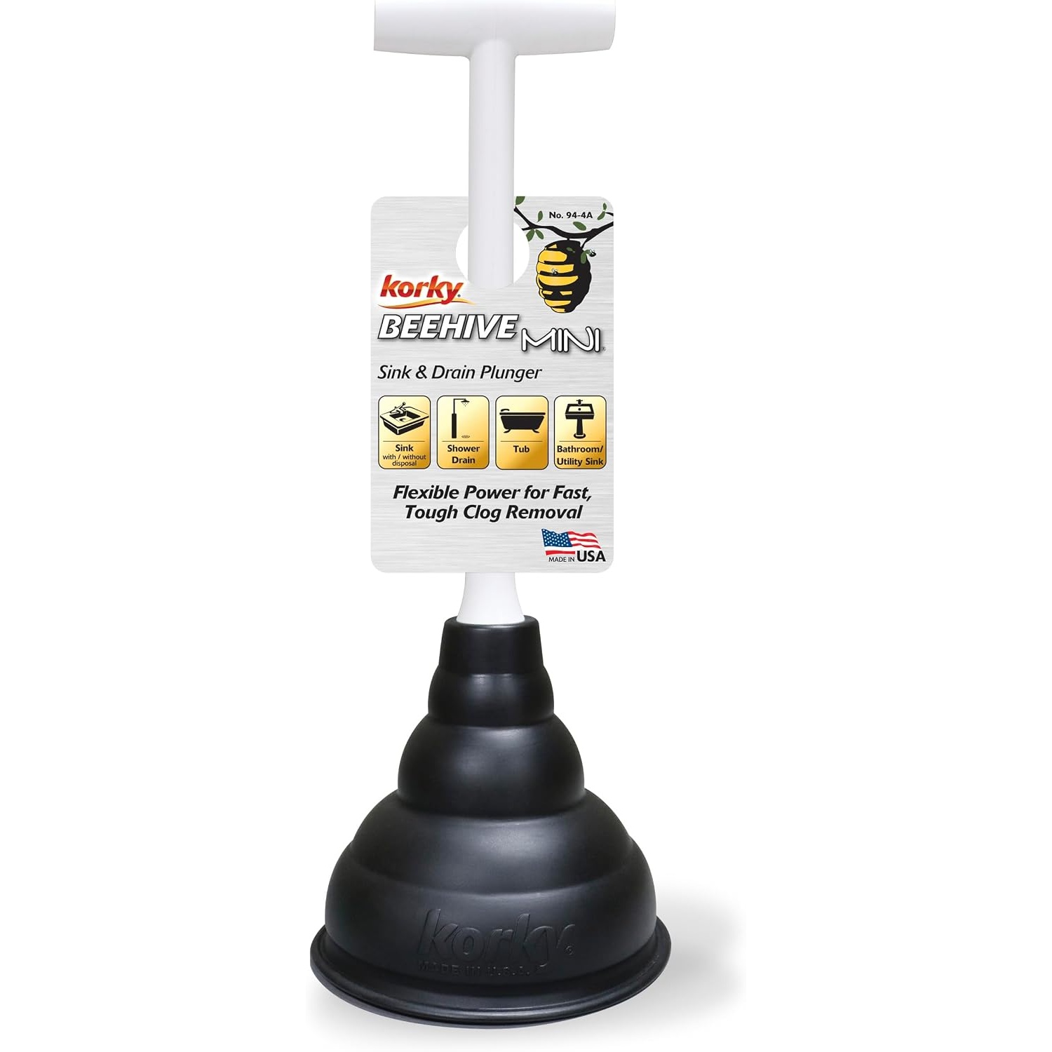 Korky Beehive Mini Sink and Drain Plunger for $5.99